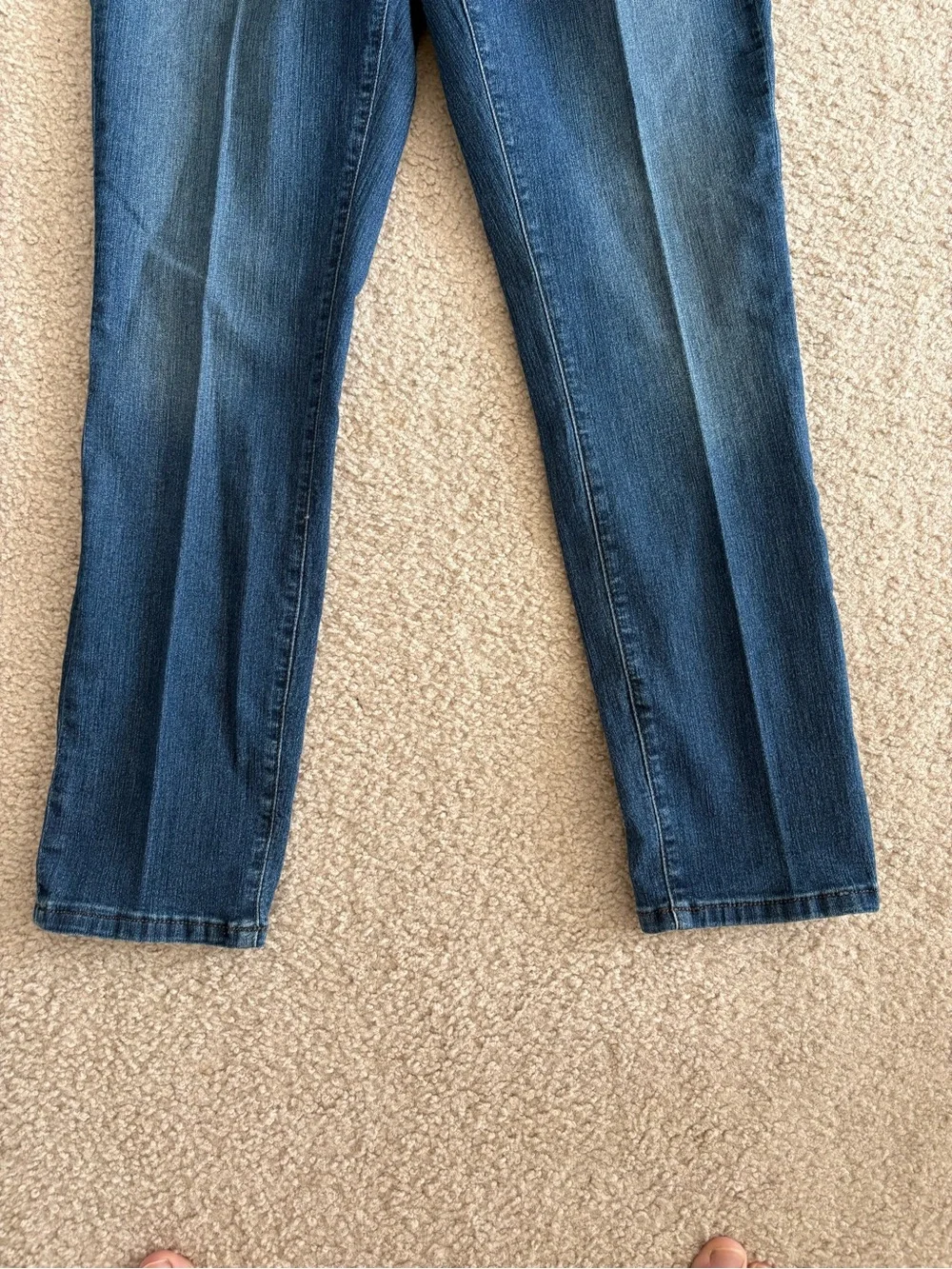 NYDJ Alina Convertible Ankle Jeans in Blue Denim